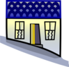 Home On A Hill Clip Art